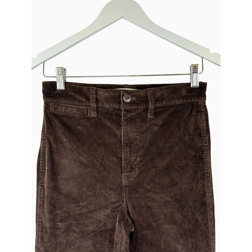Madewell The Perfect Vintage Flare Corduroy Pants Size 26 Dark Coffee Brown - Picture 7 of 8
